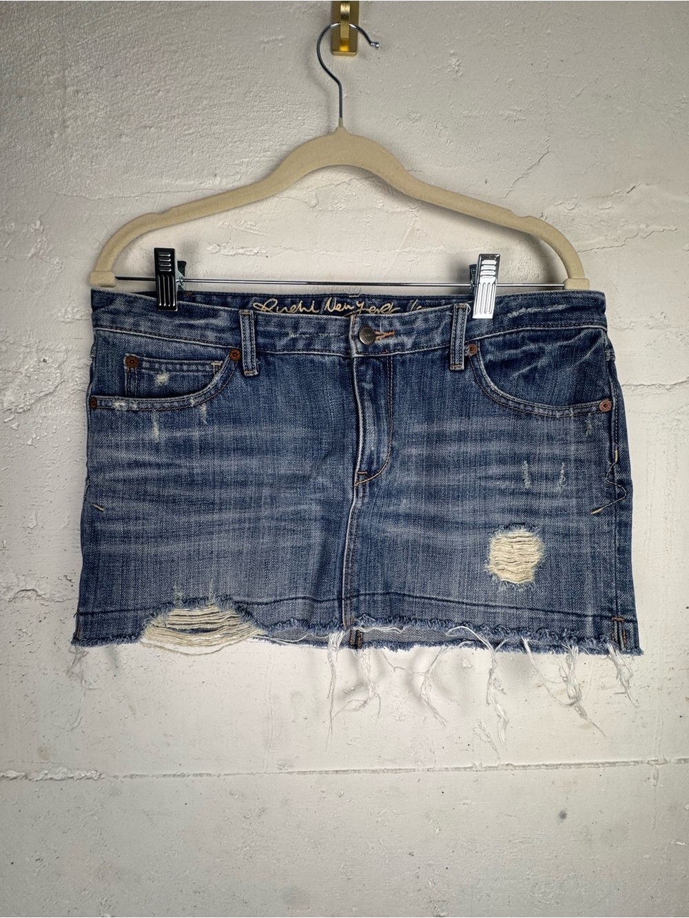 Rare HTF Y2K Ruehl No 925 Mini Skirt Abercrombie Premium Low Rise Size 28